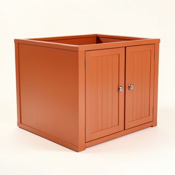 Holly Bridge Empty Furniture-Style Litter Enclosure - Terracotta (synthetic illustration; no displayed measurements)