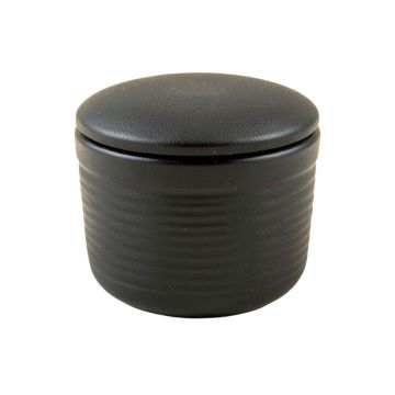 Ash Brook Storage Canister With Lid - Black