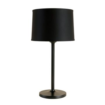 Shore Crossing Table Lamp With A Plain Fabric Shade - Black