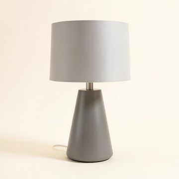 Callan 17.25 '' Gray Table Lamp (synthetic illustration; no displayed measurements)