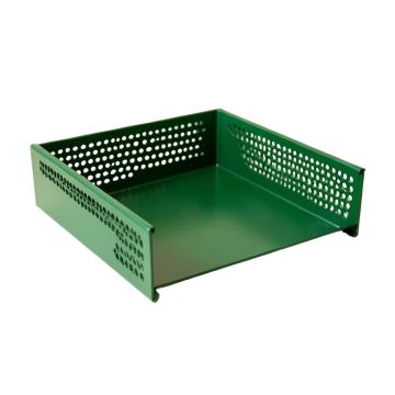 Fern Fold Empty Under-Desk Cable Tray - Green (synthetic illustration; no displayed measurements)
