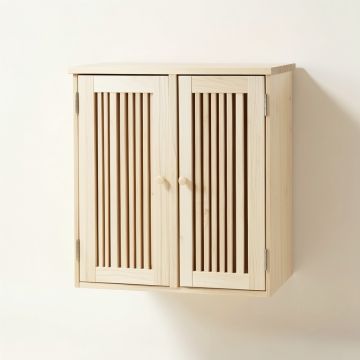 River Branch Wall-Mounted Laundry Cabinet - Ivory (synthetic illustration; no displayed measurements)