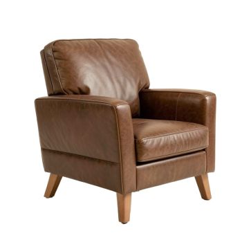Kassell 43.5 '' Wide Leather Match Armchair