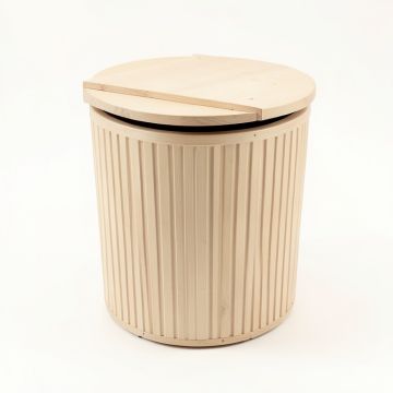 Hill Bluff Closed Garden Compost Bin - Beige (synthetic illustration; no displayed measurements)