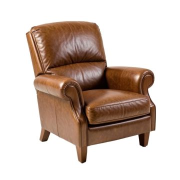 32 '' Wide Full Grain Leather Club Chair