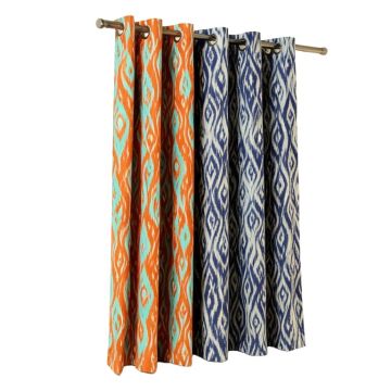 Castleton Ikat Room Darkening Thermal Grommet Curtain Panels