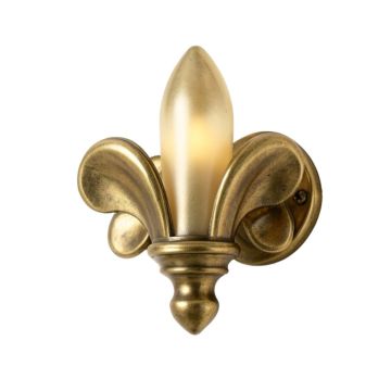Fleur De Lis Candle Wall Light