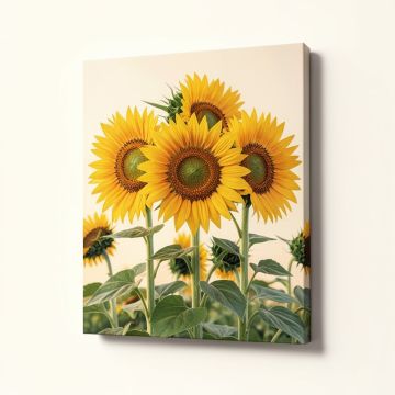 Painted Sunflowers Wall Art (synthetic illustration; no displayed measurements)