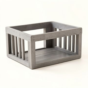 Ridge Bluff Empty Furniture-Style Pet Crate - Gray (synthetic illustration; no displayed measurements)