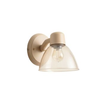 Pine Dale Wall Sconce Mounted On A Plain Wall - Beige