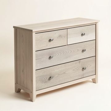 Wood 4 Drawer Standard Dresser (synthetic illustration; no displayed measurements)