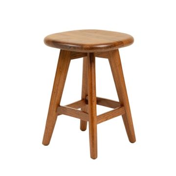 Labarre Mid Century Modern Low Back Bentwood Frame 24 '' Swivel Bar Stool