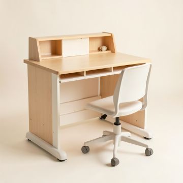 Kids 35.75 '' Writing Desk With Hutch And Chair Set (synthetic illustration; no displayed measurements)