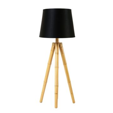 Briar Arc Floor Lamp With A Plain Fabric Shade