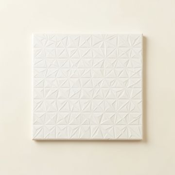 Summit Arc Uninstalled Square Decorative Tile - White (synthetic illustration; no displayed measurements)