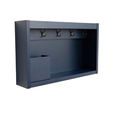 Moss Dell Wall-Mounted Entryway Organizer Shelf - Navy