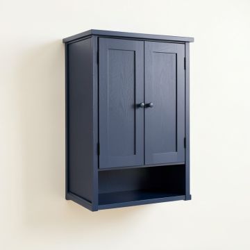 Lake Crossing Wall-Mounted Laundry Cabinet - Navy (synthetic illustration; no displayed measurements)