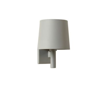 Hill Bend Wall Sconce Mounted On A Plain Wall - Gray
