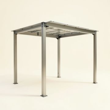 8 Ft. D Aluminum Pergola (synthetic illustration; no displayed measurements)