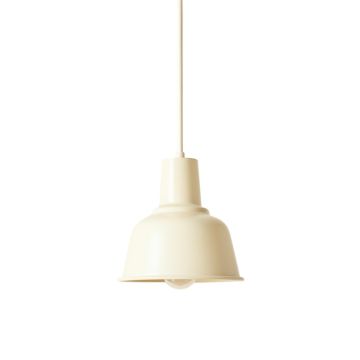 Ash Brook Pendant Light Suspended From One Plain Cable - Ivory