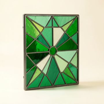 Starburst Window Panel (synthetic illustration; no displayed measurements)