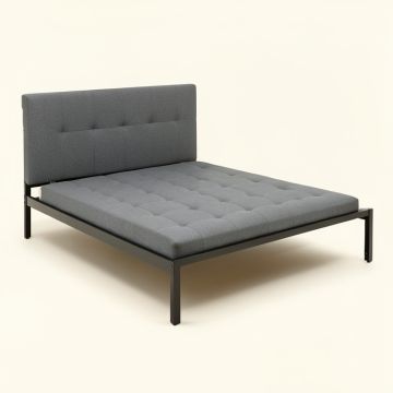 Empire Tufted Upholstered Low Profile Platform Bed (synthetic illustration; no displayed measurements)