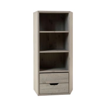 Linden Branch Narrow Cubby Tower - Gray