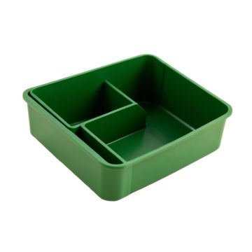 Elm Bridge Empty Pantry Drawer Organizer Insert - Green