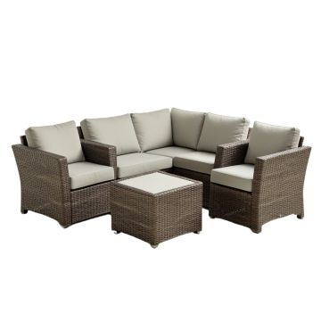 Semahat Outdoor 3 Piece Seating Group With Cushions