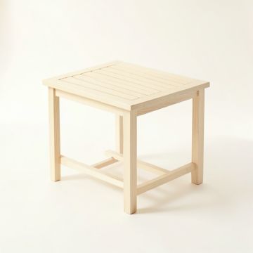 Juniper Brook Compact Balcony Table - Ivory (synthetic illustration; no displayed measurements)