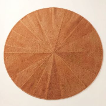 Elm Bridge Round Area Rug - Terracotta (synthetic illustration; no displayed measurements)