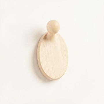 Hill Bend Wall-Mounted Robe Hook - Ivory (synthetic illustration; no displayed measurements)