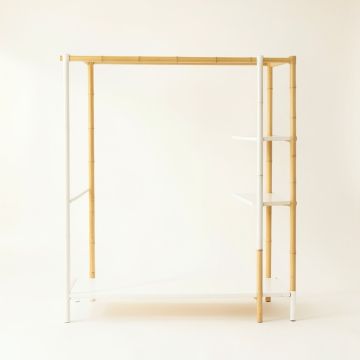 Cove Branch Empty Garment Rack - White (synthetic illustration; no displayed measurements)
