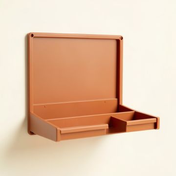 Pine Bluff Empty Wall-Mounted Tool Organizer Panel - Terracotta (synthetic illustration; no displayed measurements)
