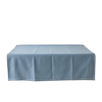 Heath Edge Flat Bed Sheet - Blue