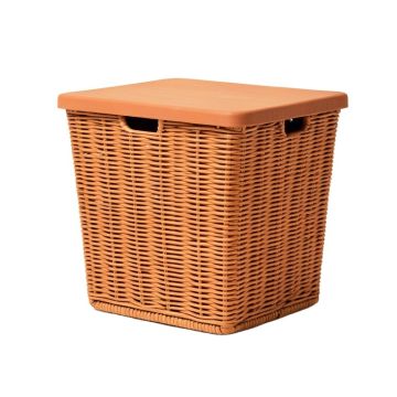 Vale Branch Laundry Hamper - Terracotta