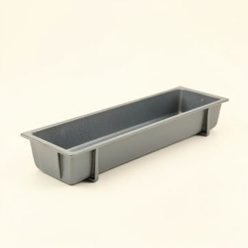Harbor Branch Empty Railing Planter With Integral Brackets - Gray (synthetic illustration; no displayed measurements)