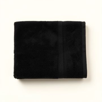 Dune Bend Bath Towel - Black (synthetic illustration; no displayed measurements)