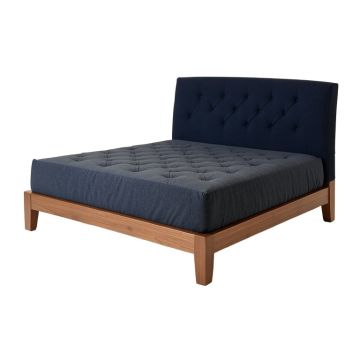 Petersen Tufted Upholstered Low Profile Platform Bed