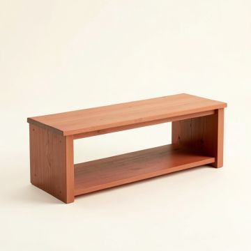Dune Dale Narrow Outdoor Storage Bench - Terracotta (synthetic illustration; no displayed measurements)