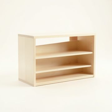 Reed Bend Low Bookcase - Ivory (synthetic illustration; no displayed measurements)
