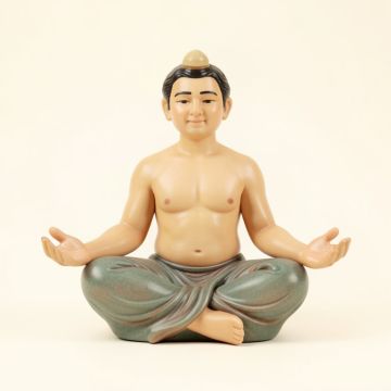 Thies Meditating With Rounded Ushnisha In Mida No Jouin Mudra Figurine (synthetic illustration; no displayed measurements)