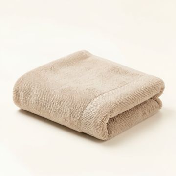 Spruce Edge Bath Towel - Beige (synthetic illustration; no displayed measurements)