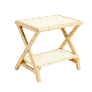 Ridge Bend Side Table - Cream