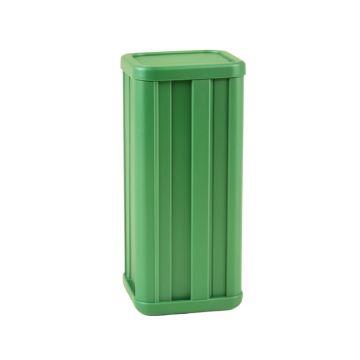 Field Bluff Narrow Outdoor Storage Bench - Green