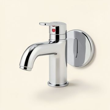 Dfi Waterfall Single Handle One Hole Chrome Commercial Faucets Bathroom Vessel Sink (synthetic illustration; no displayed measurements)