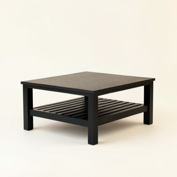 Field Field Coffee Table - Black (synthetic illustration; no displayed measurements)