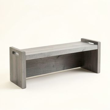 Glen Crest Narrow Outdoor Storage Bench - Gray (synthetic illustration; no displayed measurements)