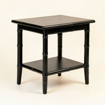 Ridge Bridge Side Table - Black (synthetic illustration; no displayed measurements)
