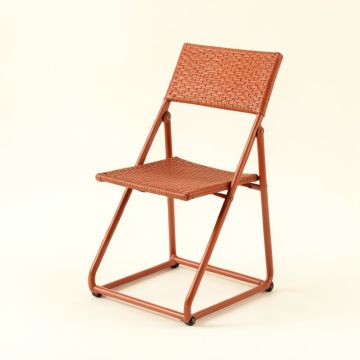 Briar Bend Folding Outdoor Chair - Terracotta (synthetic illustration; no displayed measurements)